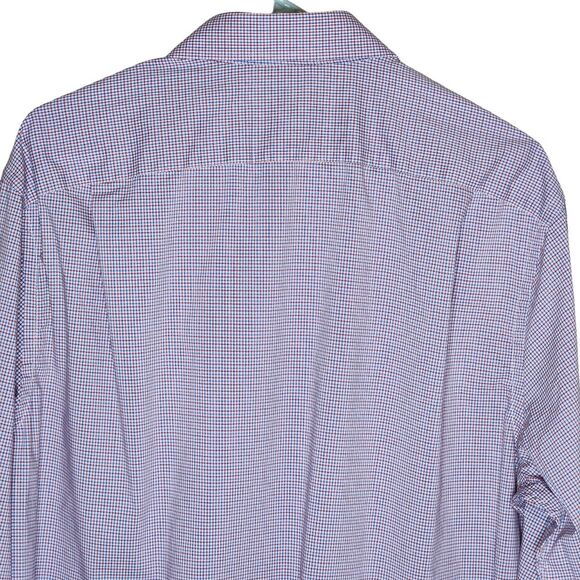 Tommy Hilfiger Red White Blue Check Button Down Shirt Men's Large - Picture 4 of 13